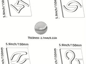 Alternative view of 4 Pce Free Motion Quilting Ruler Set -FF