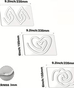 3 Pce Free Motion Quilting Ruler Set - DD