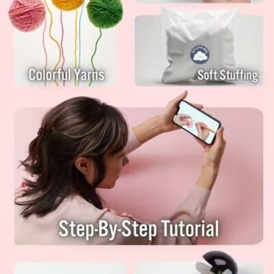 Alternative view of Mouse Crochet Kit