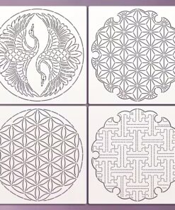 Sashiko Pillow Stencil