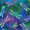 On Dragonfly Wings - Small Peacock blue