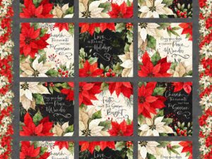 Poinsettia Radiance - Poinsettia Multi Craft Panel