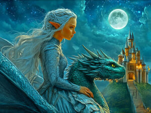 Dragonrider - Steel Blue Panel