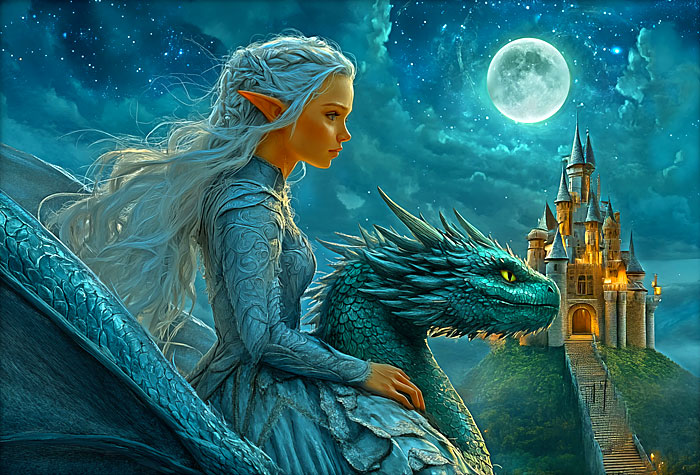 Dragonrider - Steel Blue Panel
