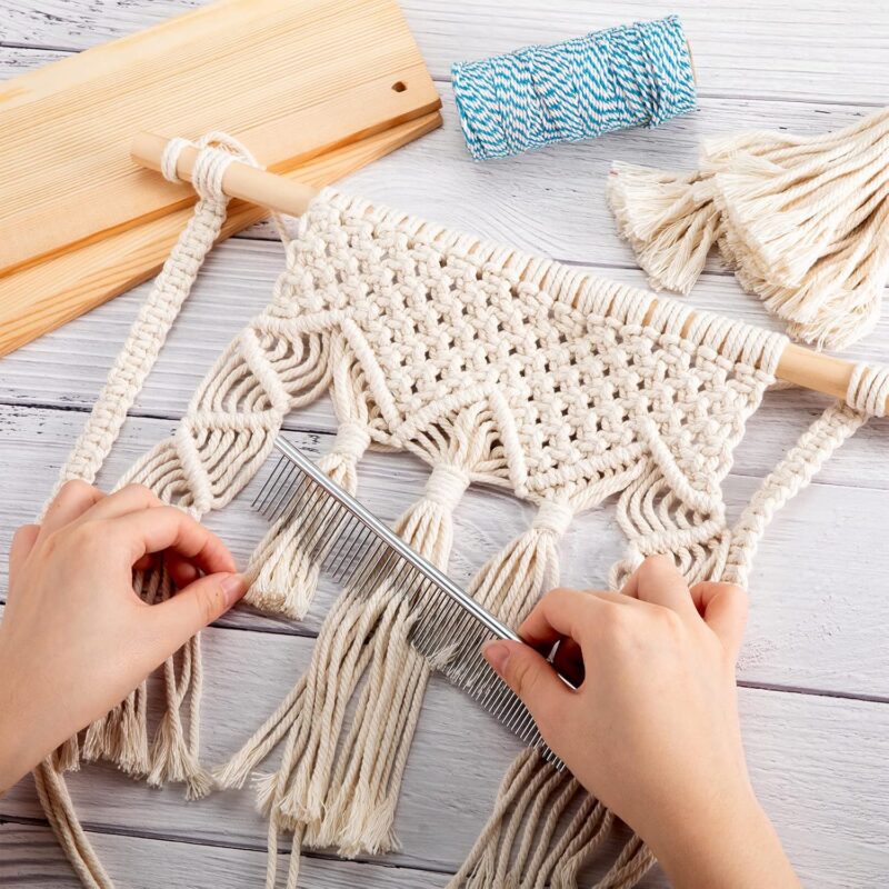 Macrame Tassel Comb
